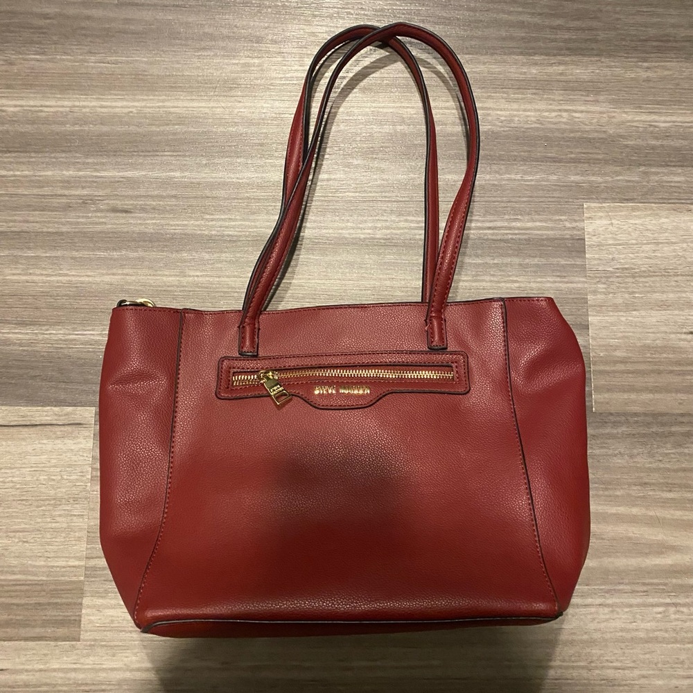 Steve Madden Red Tote Bag